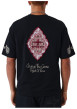 Thumbnail T-shirt noir uni avec une coupe droite et des manches courtes - Image 2