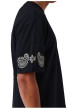 Thumbnail T-shirt noir uni avec une coupe droite et des manches courtes - Image 6