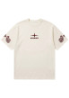 Thumbnail T-shirt blanc uni avec une coupe droite et des manches courtes