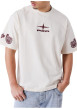 Thumbnail T-shirt blanc uni avec une coupe droite et des manches courtes - Image 3