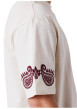 Thumbnail T-shirt blanc uni avec une coupe droite et des manches courtes - Image 8