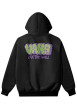 Thumbnail Sweat en coton noir uni avec une coupe droite et une capuche - Image 2