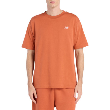 T-shirt en coton orange uni avec une coupe...