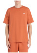 Thumbnail T-shirt en coton orange uni avec une coupe droite et un col rond