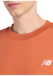 Thumbnail T-shirt en coton orange uni avec une coupe droite et un col rond - Image 4
