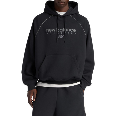 Sweat noir imprimé logo avec une coupe droite...