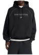 Thumbnail Sweat noir imprimé logo avec une coupe droite et un col à capuche