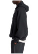 Thumbnail Sweat noir imprimé logo avec une coupe droite et un col à capuche - Image 2