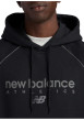 Thumbnail Sweat noir imprimé logo avec une coupe droite et un col à capuche - Image 4