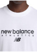 Thumbnail T-shirt en coton blanc à imprimé avec une coupe droite et un col rond - Image 4