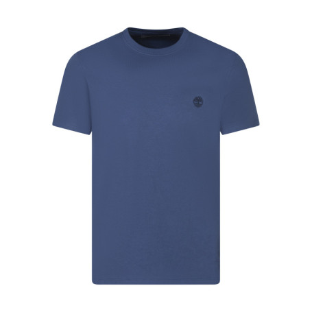 T-shirt en coton indigo uni avec une coupe...