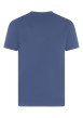 Thumbnail T-shirt en coton indigo uni avec une coupe droite et un col rond - Image 2