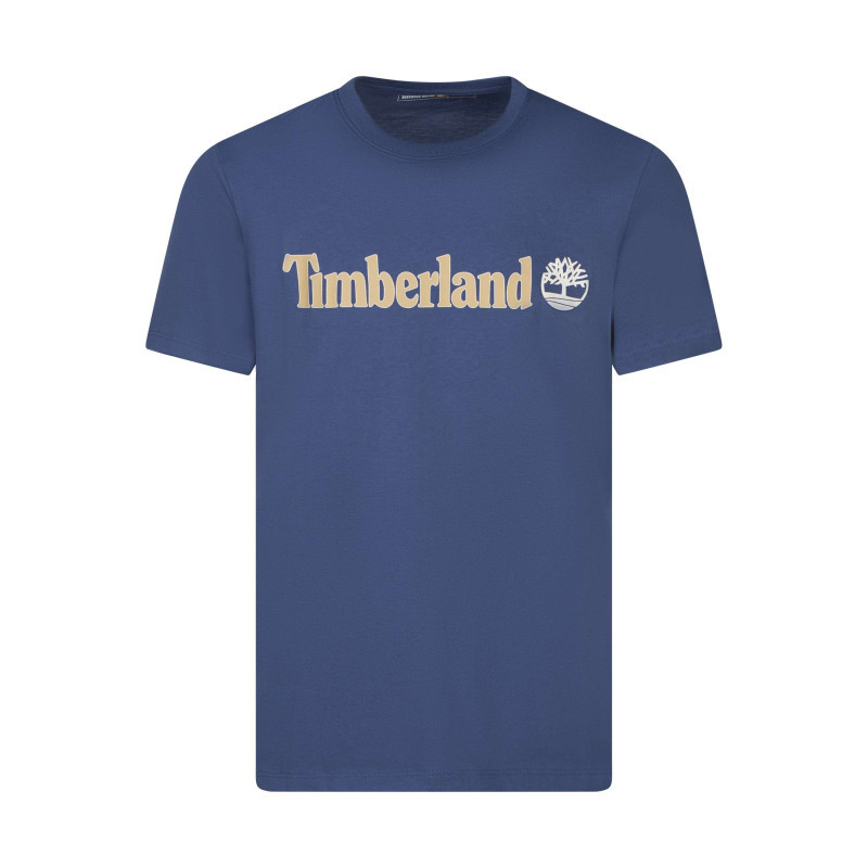Timberland - T-shirt En Coton Indigo Uni Avec Une Coupe Droite Et Un Col Rond - Bleu Foncé Timberland - T-shirt En Coton Indigo Uni Avec Une Coupe Droite Et Un Col Rond - Bleu Foncé
