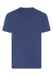 Thumbnail T-shirt en coton indigo uni avec une coupe droite et un col rond - Image 2