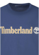 Thumbnail T-shirt en coton indigo uni avec une coupe droite et un col rond - Image 3