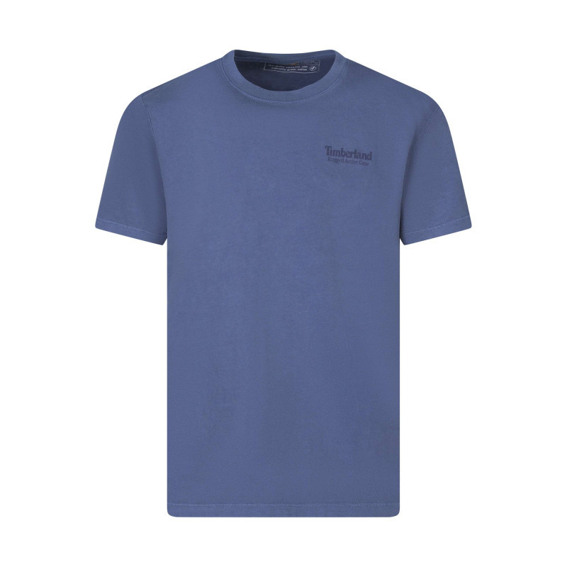 Timberland - T-shirt En Coton Indigo Imprimé Avec Une Coupe Droite Et Col Rond - Bleu Foncé Timberland - T-shirt En Coton Indigo Imprimé Avec Une Coupe Droite Et Col Rond - Bleu Foncé