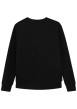 Thumbnail Pull en coton noir à coupe ajustée pourvu du nom de la marque - Image 2