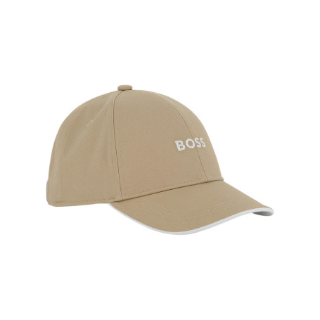 Casquette en coton beige pourvue du nom de la...