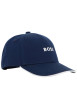 Thumbnail Casquette en coton marine pourvue du nom de la marque à l'avant