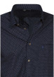 Thumbnail Chemise marine à motifs avec un col à revers et des manches longues - Image 3
