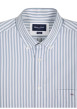 Thumbnail Chemise en coton bleue à rayures avec une coupe droite et un col à revers - Image 2