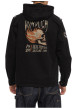 Thumbnail Blouson en jean en coton noir uni à coupe droite avec capuche - Image 2