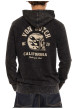 Thumbnail Sweat gris foncé uni avec une coupe droite et un col à capuche - Image 2