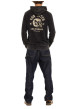 Thumbnail Sweat gris foncé uni avec une coupe droite et un col à capuche - Image 4