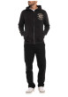 Thumbnail Sweat zippé gris foncé uni avec une coupe droite et un col à capuche - Image 3