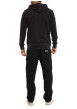 Thumbnail Sweat zippé gris foncé uni avec une coupe droite et un col à capuche - Image 4