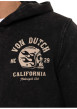 Thumbnail Sweat zippé gris foncé uni avec une coupe droite et un col à capuche - Image 5