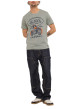 Thumbnail T-shirt kaki imprimé avec une coupe droite et des manches courtes - Image 3