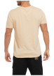 Thumbnail T-shirt en coton beige imprimé avec une coupe droite et un col rond - Image 2