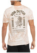 Thumbnail T-shirt en coton beige imprimé avec une coupe droite et un col rond - Image 2