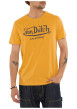 Thumbnail T-shirt en coton jaune imprimé avec une coupe droite et un col rond