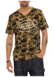 Thumbnail T-shirt en coton noir à motifs tête de mort avec une coupe droite