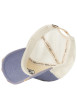 Thumbnail Casquette bleue unie avec une partie de la couronne en filet - Image 5