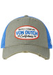 Thumbnail Casquette bleue unie avec une partie de la couronne en filet - Image 2