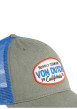 Thumbnail Casquette bleue unie avec une partie de la couronne en filet - Image 4