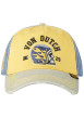 Thumbnail Casquette en coton jaune uni avec un effet usé sur la visière - Image 2