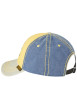 Thumbnail Casquette en coton jaune uni avec un effet usé sur la visière - Image 3