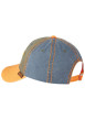 Thumbnail Casquette en coton orange uni avec un motif brodé et un bouton de couronne - Image 3