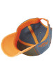 Thumbnail Casquette en coton orange uni avec un motif brodé et un bouton de couronne - Image 5