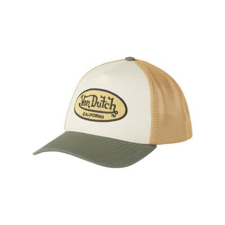 Casquette verte uni avec une partie de la...