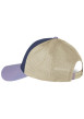 Thumbnail Casquette bleue uni avec une partie de la couronne en filet fermeture snapback - Image 3