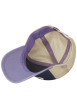 Thumbnail Casquette bleue uni avec une partie de la couronne en filet fermeture snapback - Image 5