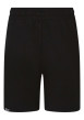 Thumbnail Short en coton noir à coupe droite pourvu d'une taille élastiquée - Image 2