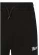 Thumbnail Short en coton noir à coupe droite pourvu d'une taille élastiquée - Image 3
