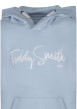 Thumbnail Sweat en coton bleu clair à coupe droite pourvu d'un col à capuche - Image 3