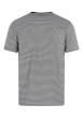 Thumbnail T-shirt noir et écru à coupe droite pourvu d'un col rond et de manches courtes - Image 2